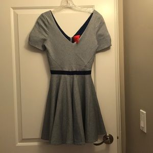 Navy and white stripe dress, like new condition